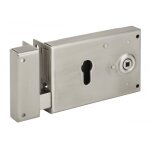 Serrure en applique horizontale - pour cylindre europen - inox - g devismes