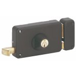 Serrure en applique horizontale  tirage - cylindre rond - d - optimum fth thirard