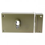 Serrure  crochet pour porte coulissante  cylindre 7411 - main droite vachette