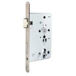 Serrure � larder cylindre europ�en - entraxe 72 - axe 55 mm - 515 - din droite bks