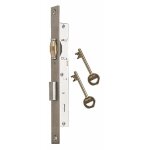 Serrure � larder � cl� � gorge - � p�ne rouleau - axe 10, 5 mm - s�rie 4 m�talux