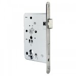 Serrure � larder cylindre europ�en - entraxe 72 - axe 55 mm - 515 - din droite bks