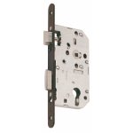 Serrure à larder à cylindre - fouillot 8 mm renforcé - d455 vachette Serrure à larder à cylindre - fouillot 8 mm renforcé - d455 vachette