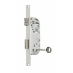 Serrure � larder � p�ne dormant - t�ti�re carr�e - axe 40 - d - d25 vachette