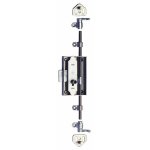 Serrure seule pour meuble  espagnolette 3 points - s45 - 12. 383 - axe 20 - gauche - acier serfa