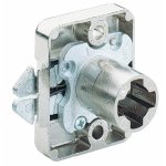 Serrure de meuble � loquet 6195 - diam�tre 18 mm - nickel� lehmann