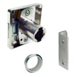 Serrure de meuble -  palastre - pour cylindre z23 - main droite lehmann