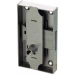 Serrure de meuble s45 - type 12. 041 - acier blanchi - axe 15 - gauche serfa