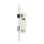 Serrure monopoint � larder r�versible cl� l - d15 - blanc - axe 40 mm vachette assa abloy