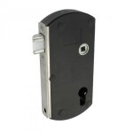 Serrure portail en applique  pne rglable - modulox gb - noir tirard