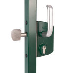 Serrure de portail coulissant - profil 50 mm - lskz vert locinox Serrure de portail coulissant - profil 50 mm - lskz vert locinox