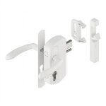 Serrure de portail � p�ne levant 35 mm - kit complet - gb - blanc tirard