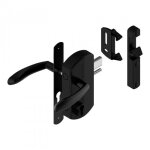 Serrure de portail � p�ne levant 35 mm - kit complet - gb - noir tirard