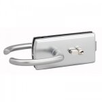Serrure porte verre - cylindre - b�quille - chrom� mat - lagune 4300 assa abloy