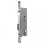 Serrure srie 728  pne dormant demi - tour ttire inox pour cylindre europen - axe 35 mm - entraxe ...