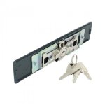 Serrure volet roulant cylindre rond - 1 pivot - 7  9 mm - noir - aa80 tirard