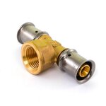 T  sertir - pour tube multicouche - taraudage femelle 15x21 - 20 multitubo