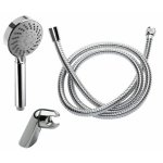 Set de douche avec pommeau anticalcaire 5 jets - thor disflex