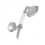 Set de douche retro avec douchette flexible et support - chrom� - louise jacob delafon