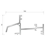 Seuil en aluminium axl pour porte - fentre bois bilcocq