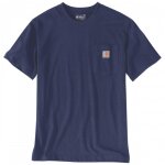 T - shirt en coton avec poche dearborn pocket - bleu - l carhartt