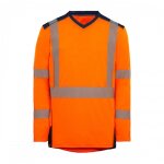 T - shirt haute visibilit� � manches longues bali grs g25 - orange fluo - xxl t2s