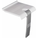 Sige de douche relevable - blanc / gris  bquille automatique - arsis pellet asc