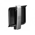 Sige de douche relevable blanc avec pied poxy gris - arsis pellet asc