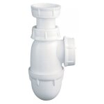 Siphon d'�vier polypropyl�ne sans prise machine - 0204002 nicoll