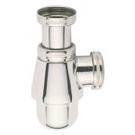 Siphon de lavabo et bidet laiton 33 / 42 chrom - 0501025 nicoll