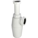 Siphon de lavabo  grand culot, plastique blanc, garde d'eau 50 mm viega