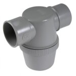 Siphon pvc de parcours  coller entre horizontale - 40 yh1c nicoll