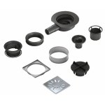 Siphon de sol extra - plat - faible hauteur - wedi fundo mini max wedi