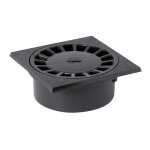 Siphon de sol en pvc gris - 150 x 150 mm - sortie m50 - f40 / 63 - sc456 nicoll