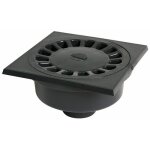 Siphon de sol en pvc gris - 150 x 150 mm - sortie m 50 ? f 40 mm / gris fonc - sc504 nicoll
