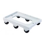 Socle rouleur - 6 roues - pour bacs et caisses gilac