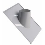 Solin 30 / 45� inox pour toit ardoise - pour conduit 200 mm ten