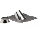 Solin pour conduit isol double paroi inox - diamtre 80x130 ten