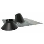 Solin inox pour pente de toit 30 / 45 - noir - bioten ten