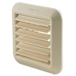 Sortie d'air � volet mobiles - raccordement sur gaine - beige sable nicoll