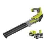 Souffleur turbo jet 18v one + ? - 1 batterie 18v 4, 0ah + 1 chargeur rapide 2, 0ah ryobi