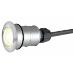 Spot encastr de sol - power trail - lite - led - inox - 3000k - rond slv