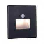 Spot led mural encastr avec dtecteur de mouvement edge quadro - noir paulmann