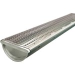 Stop feuilles - grille de protection des gouttires - 1 mtre - gris dalep
