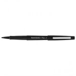 Stylo feutre - pointe moyenne - noir - par 12 - paper mate flair paper mate