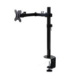 Support 1 cran pc ou tv - pour table de travail - fixation par bride emuca