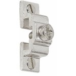 Support en aluminium satin pour tringles de vitrage - 10 pices boulet