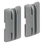 Support de cloison orgaclip - pour profil orgastripe - anthracite hettich