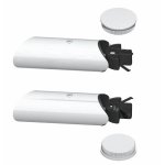 Support inclin�s et bouchons inox pour poign�e diva inox perc� la crois�e ds