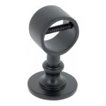 Support en laiton pour corde de rampe - �30 mm - largeur 45 mm - noir mat cadap